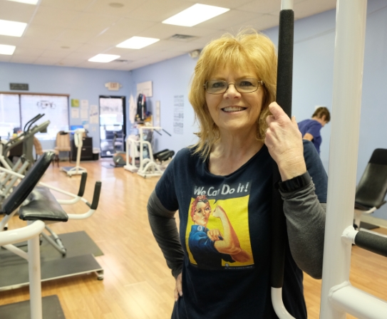 woman at gym