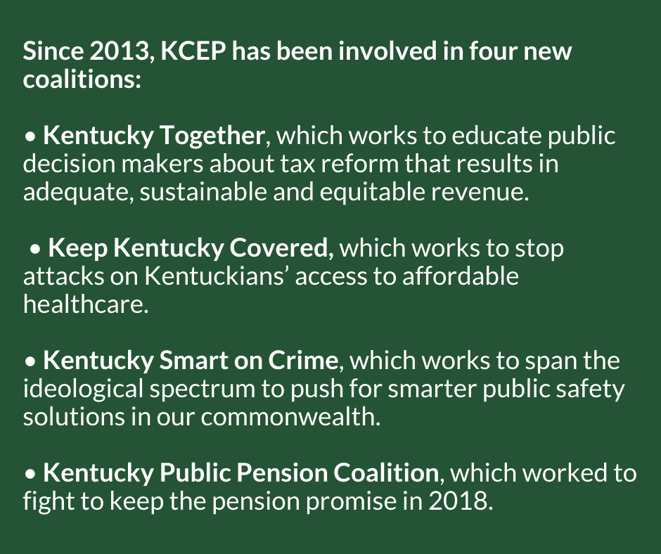 KCEP policy coalitions commonwealth
