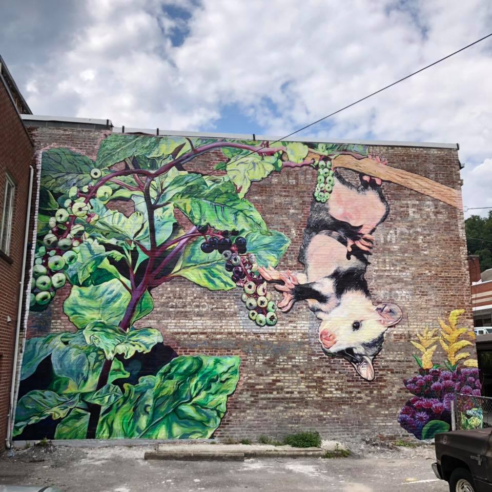 A mural in downtown Harlan by Lacy Hale. Our communities have great small businesses and beautiful features in eastern kentucky