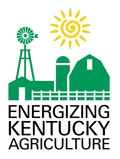 Energizing Kentucky Agriculture logo has a sun and farm image. The program is part of Governor office of agricultural policy (GOAP) office