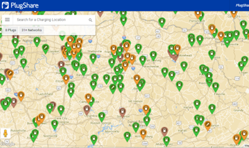 Kentucky ev charger map