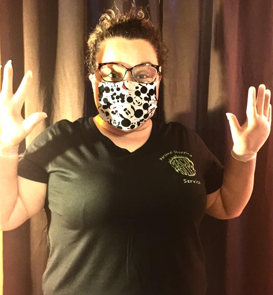 Taco Holler in Harlan Kentucky is owned by Ashley Bledsoe. She is pictured with her COVID-19 mask and gloves. MACED provided Taco Holler with affordable financing.