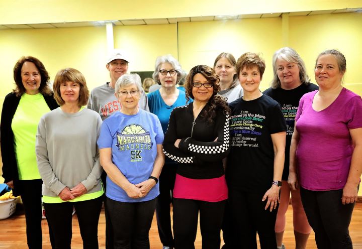 A group of ladies at Fit and Fabulous Crew in Hazard, Kentucky. The Mountain Association provides business support in east kentucky.