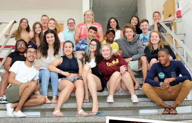 A group of Floyd County high school in Eastern Kentucky with a group from the Bronx New York. This is part of a cultural exchange program