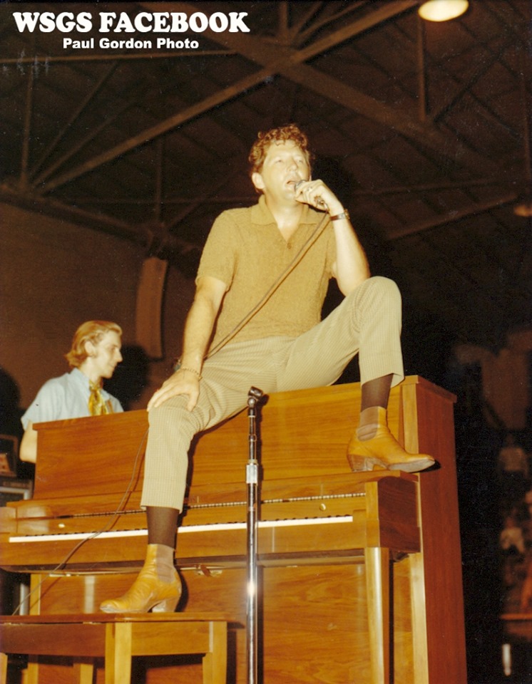 Jerry Lee Lewis sits on top of a piano in Hazard Kentucky in June 1970. WSGS is working on preserving eastern kentucky history
