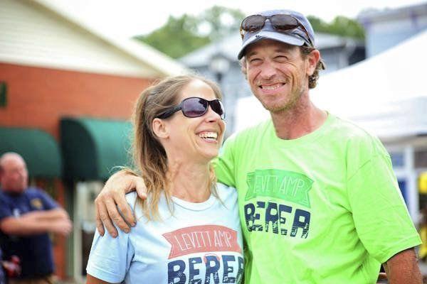 jessa turner and nathan turner stand together at a community event in berea, kentucky.