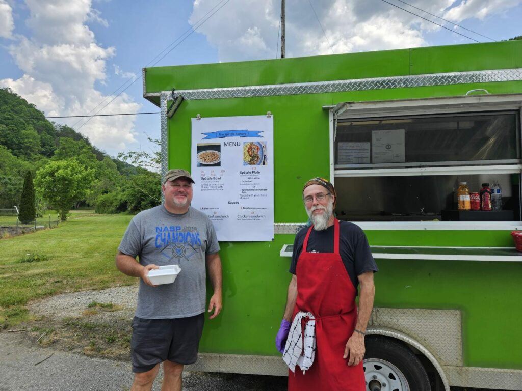 mark with first customer