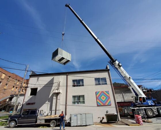 new hvac at letcher county library energy savings kentucky
