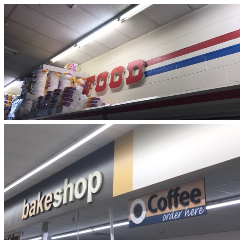 new signage in the salyersville iga in magoffin county, kentucky. the store was partly financed through maced's new market tax credits