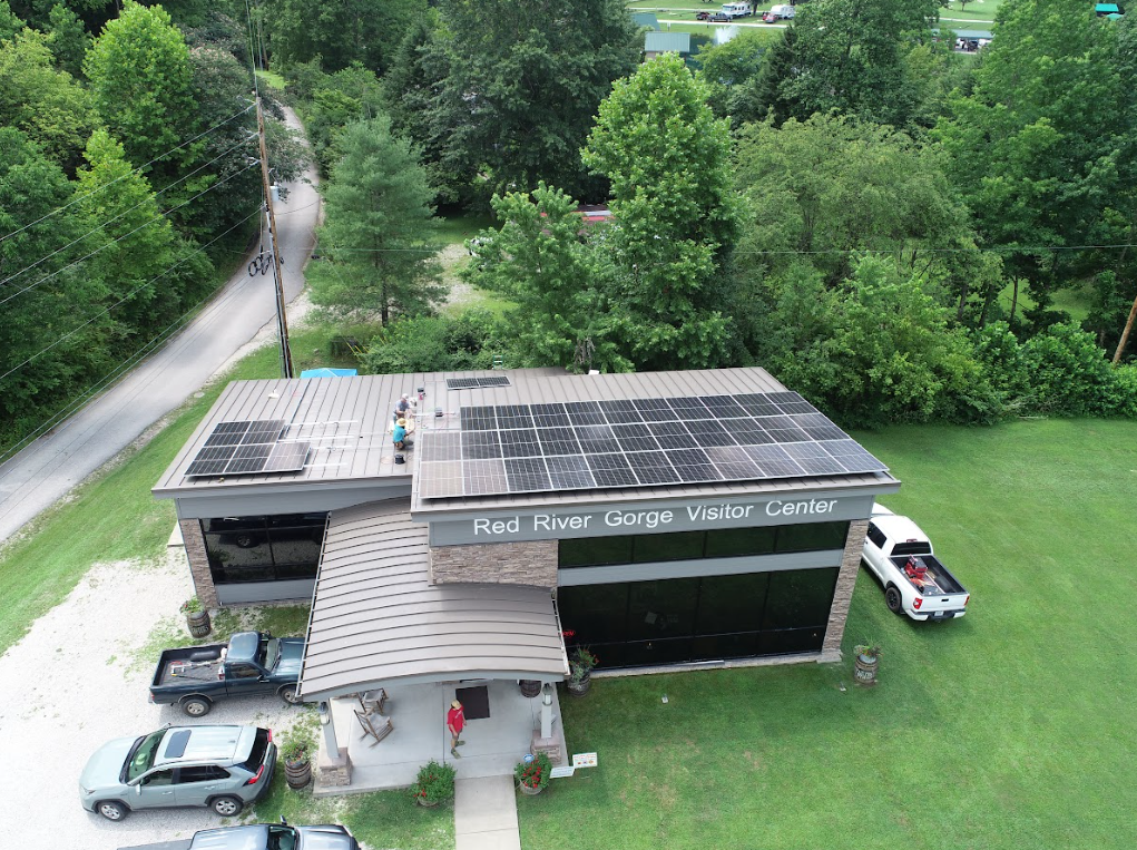 red river gorge vistor center solar kentucky